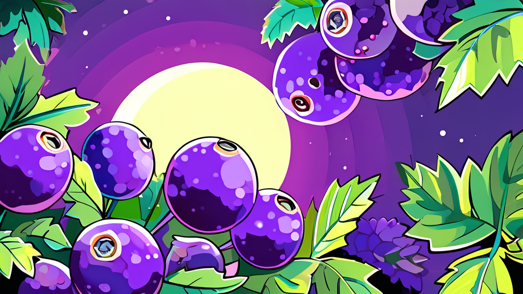 눈 건강을 지키는 아로니아의 비밀 (cartoon 스타일)