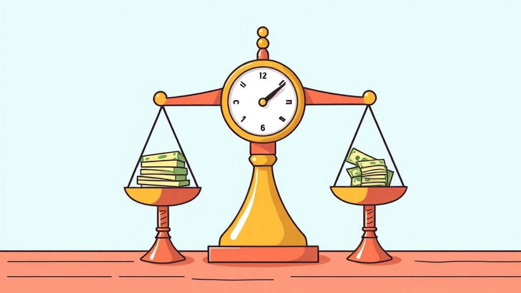 조기수령 장단점 비교 (cartoon 스타일)