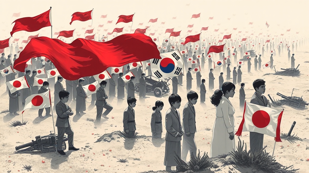 잊혀진 역사를 찾아서: 오키나와 전투 (illustration 스타일)