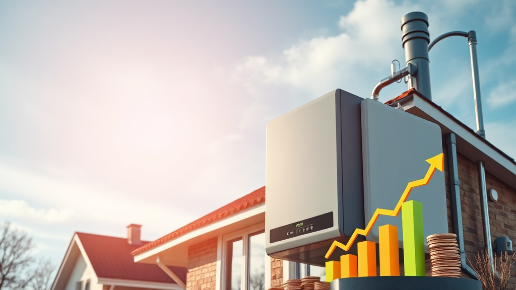 친환경 콘덴싱 보일러 (realistic 스타일)