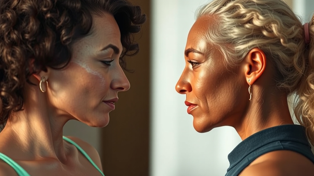 위고비 & 마운자로 원리 비교 (realistic 스타일)