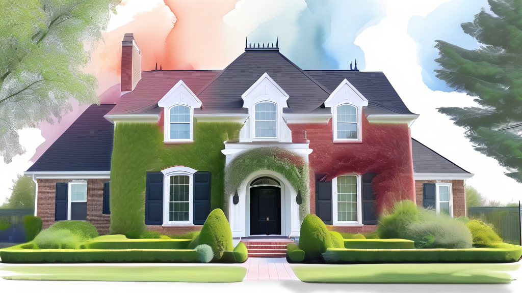 신용 점수 관리: 금리 인하의 핵심 열쇠 (watercolor 스타일)