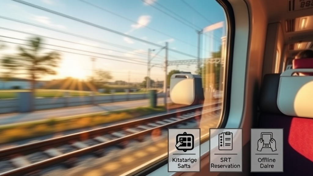 KTX SRT 예매 방법 (realistic 스타일)