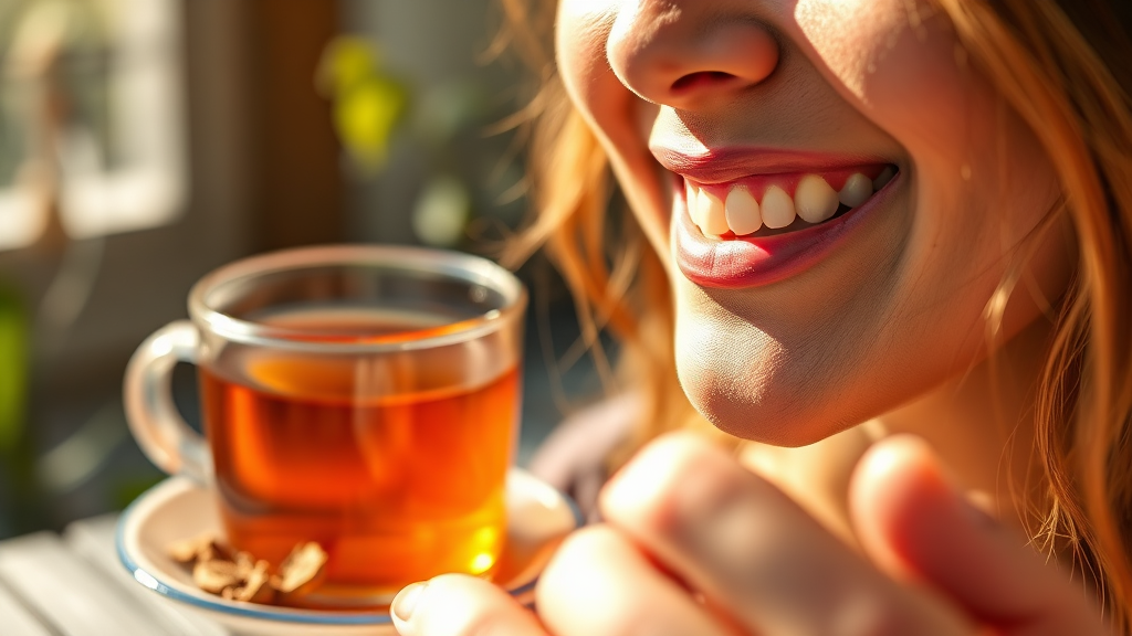 건강한 황기 섭취, 잊지 마세요! (realistic 스타일)