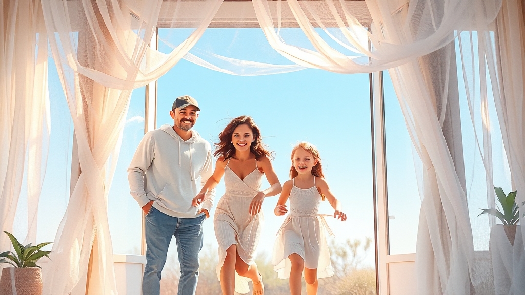 미세촘촘방충망, 건강하고 쾌적한 삶을 위해 (watercolor 스타일)