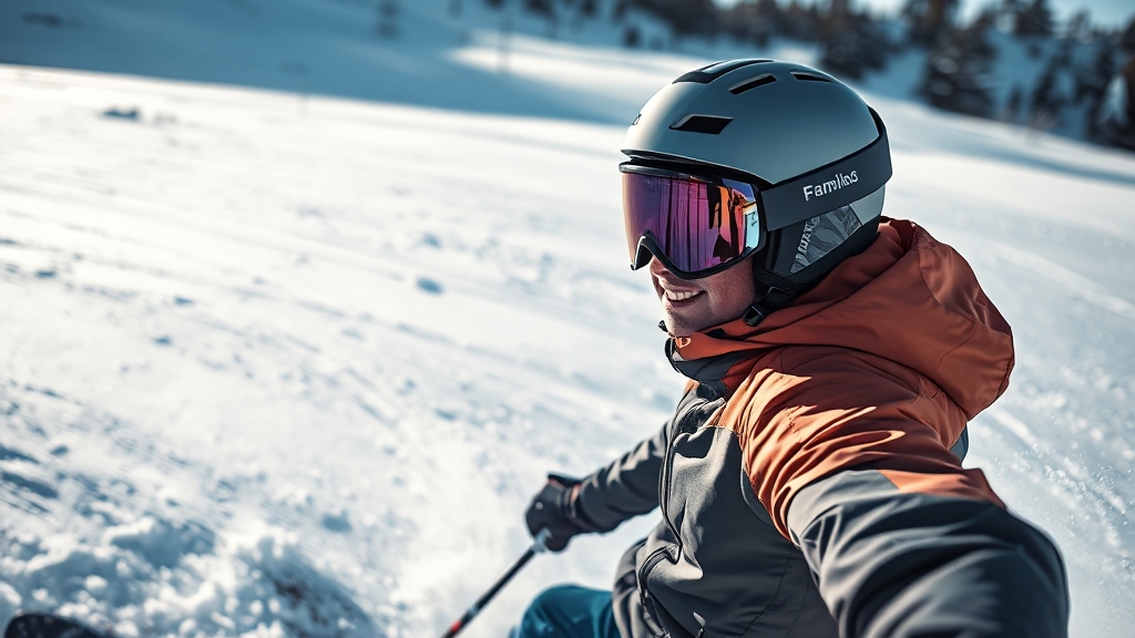 스키장 안전 수칙 (realistic 스타일)