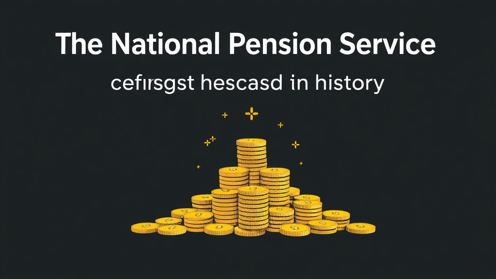 국민연금 운용 성과와 기금 적립금 현황 (illustration 스타일)