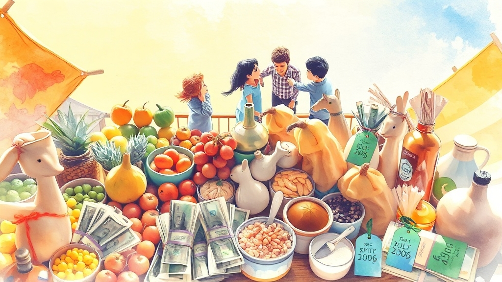 가격 할인, 어떻게 받을까? (watercolor 스타일)