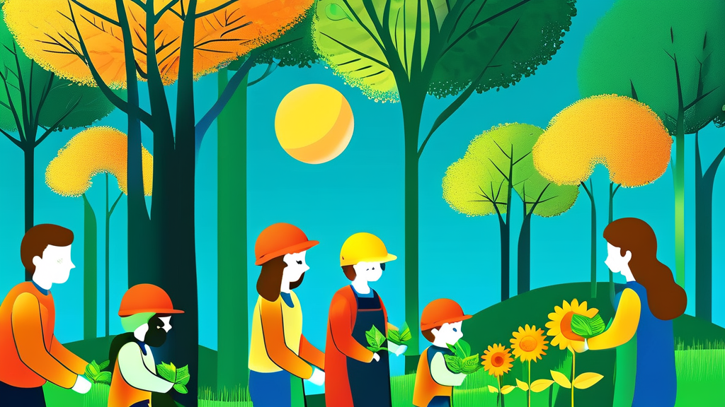 행복내일 프로그램: 취업 준비의 든든한 동반자 (illustration 스타일)