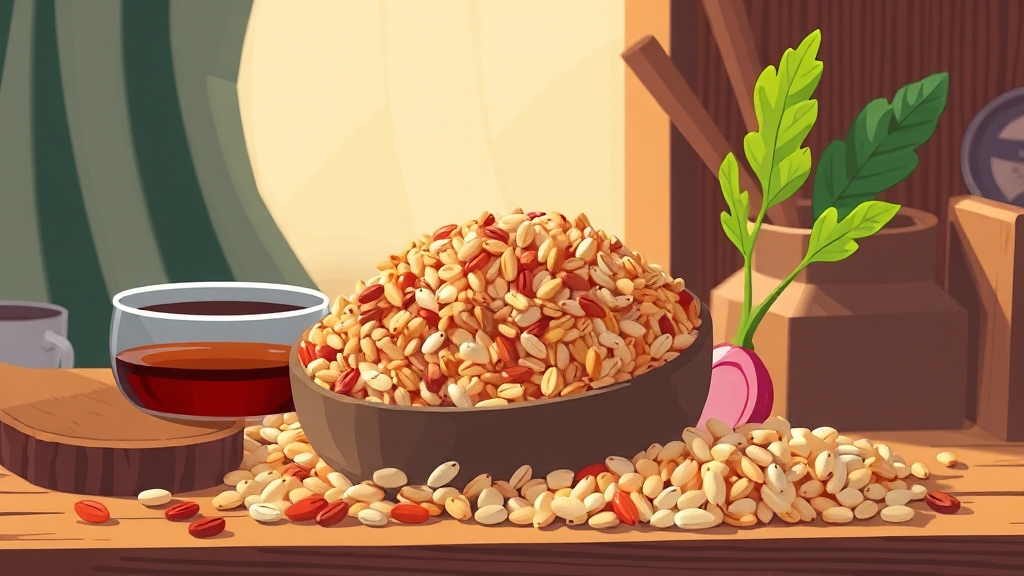 파로 섭취법, 잡곡밥부터 누룽지까지 (cartoon 스타일)