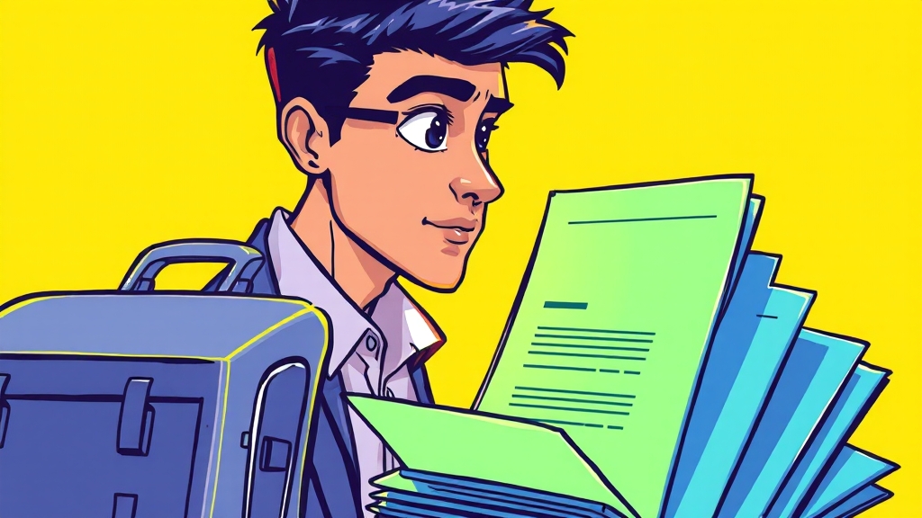 필요 서류 완벽 정리 (cartoon 스타일)