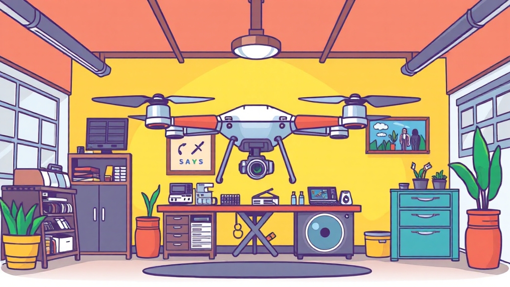 드론 서비스센터란? (cartoon 스타일)