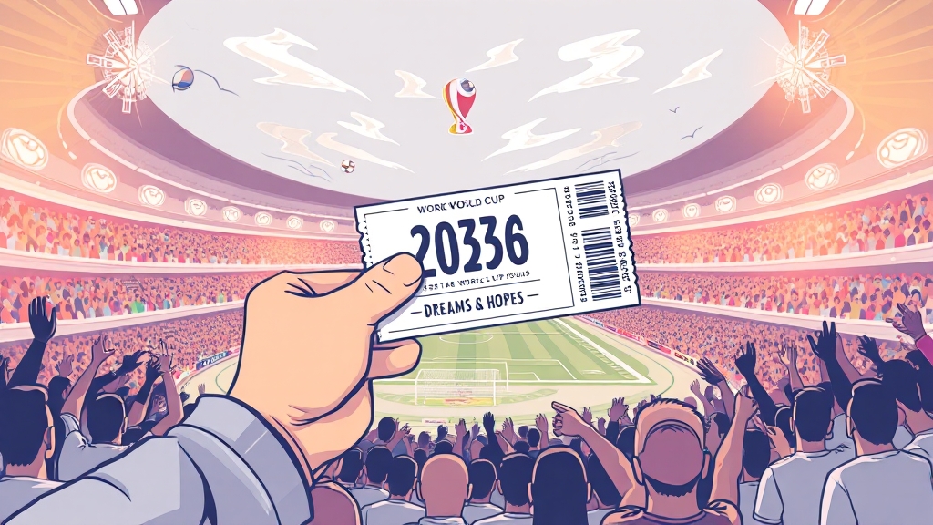2026 월드컵 티켓 가격 분석 (illustration 스타일)