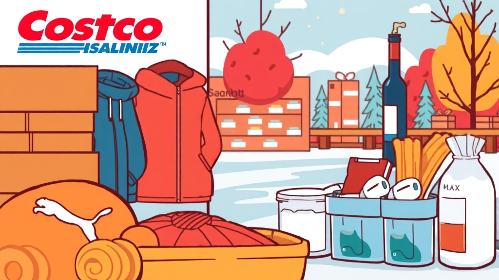 코스트코 11월 할인 개요 (cartoon 스타일)