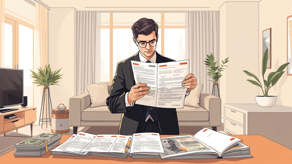 주담대 신청, 서류는 뭘 챙겨야 할까? (illustration 스타일)