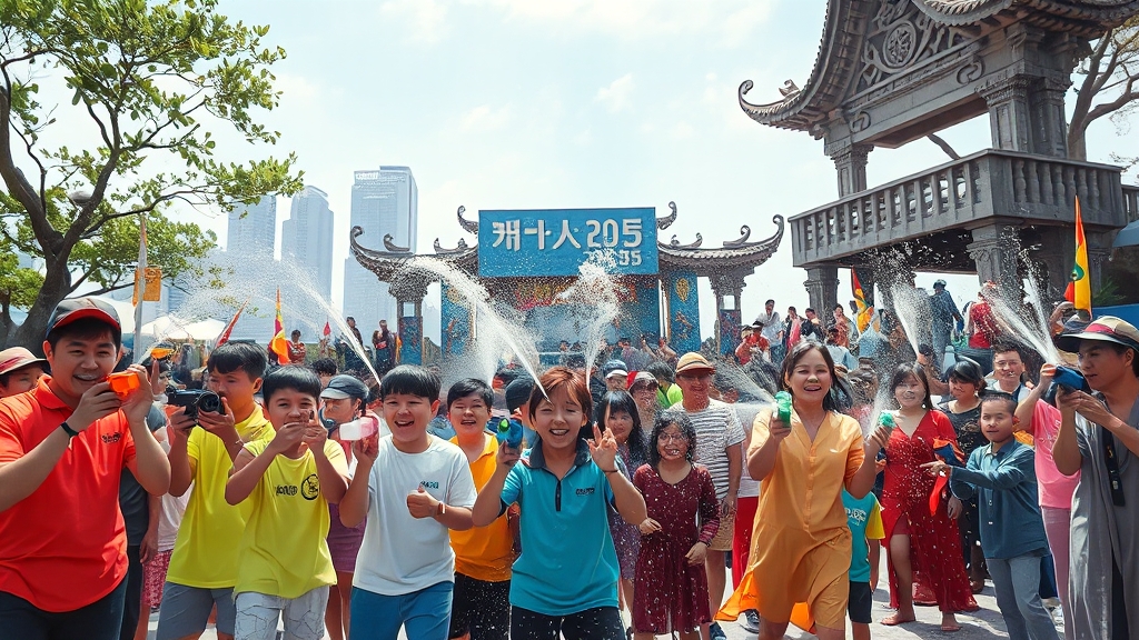 2025 워터밤 일정 공개 (realistic 스타일)