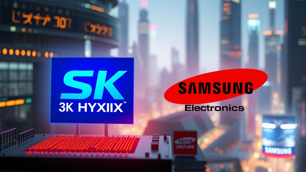 주요 기업 분석: 삼성전자 vs SK하이닉스 (realistic 스타일)