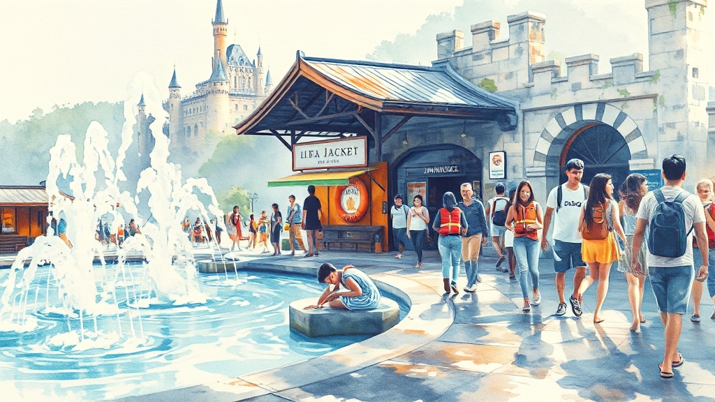 주변 정보 & 부대시설 (watercolor 스타일)