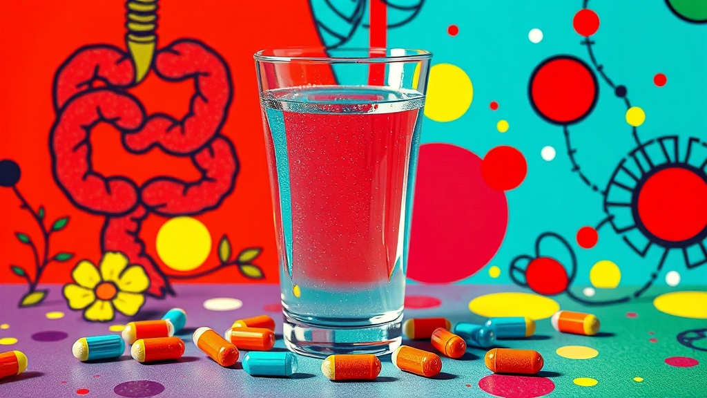 유산균, 언제 먹어야 할까요? (popart 스타일)