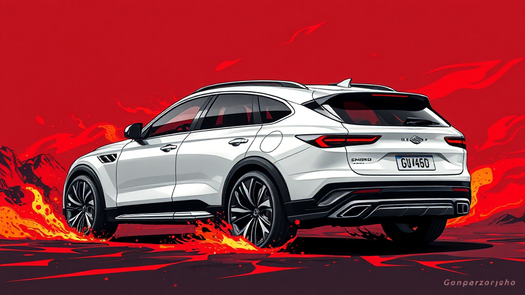 GV60 마그마 출시 계획 및 가격 전망 (illustration 스타일)