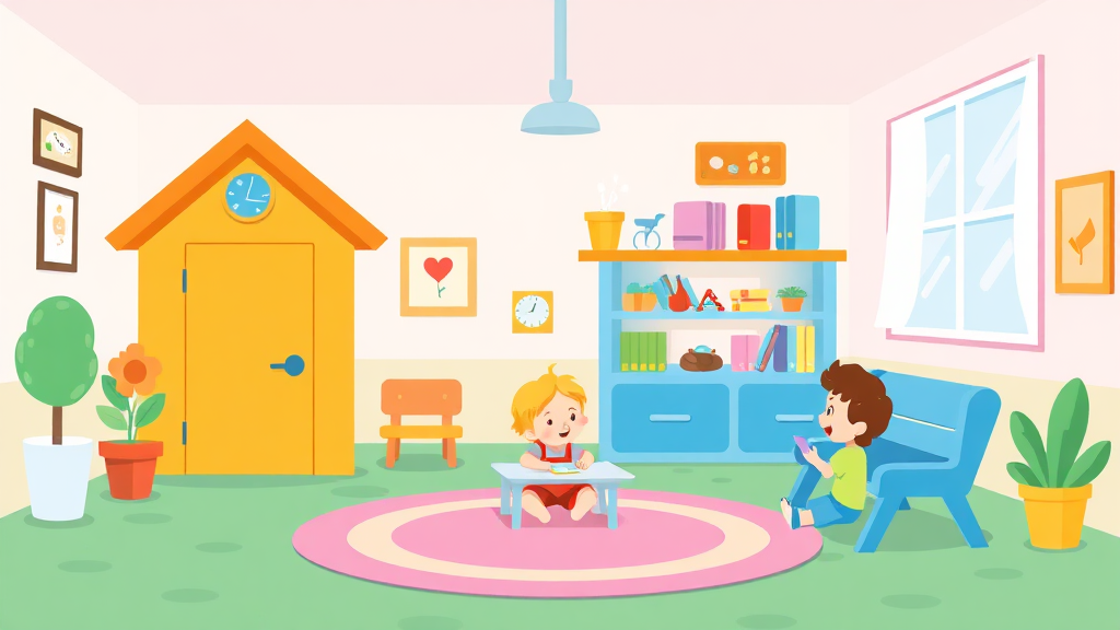 우리 아이에게 맞는 기관 선택 가이드 (cartoon 스타일)