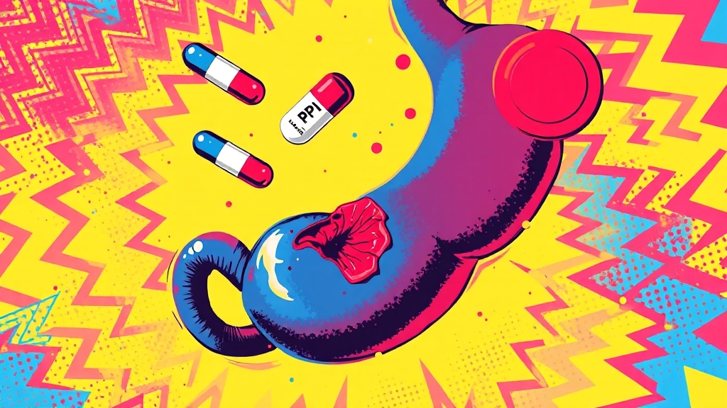 궤양 치료, 어떤 약을 쓸까요? (popart 스타일)