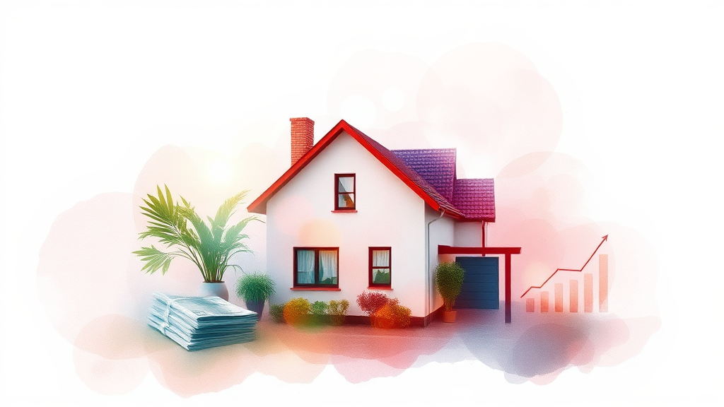 나만의 자산 관리 전략: 규제 시대 생존법 (watercolor 스타일)