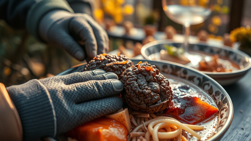 송이 채취 & 미식 행사 (realistic 스타일)