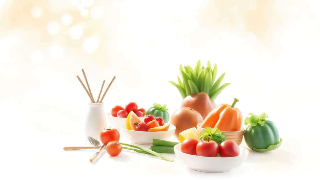 혈압 낮추는 식습관 및 조리법 (watercolor 스타일)