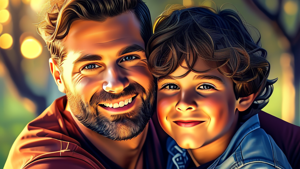 아버지와의 애틋한 관계: 방송 속 감동 이야기 (realistic 스타일)