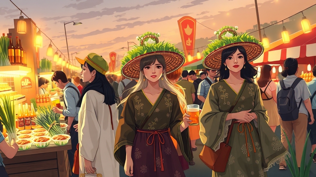 5월, 맛있는 음식 축제 (illustration 스타일)