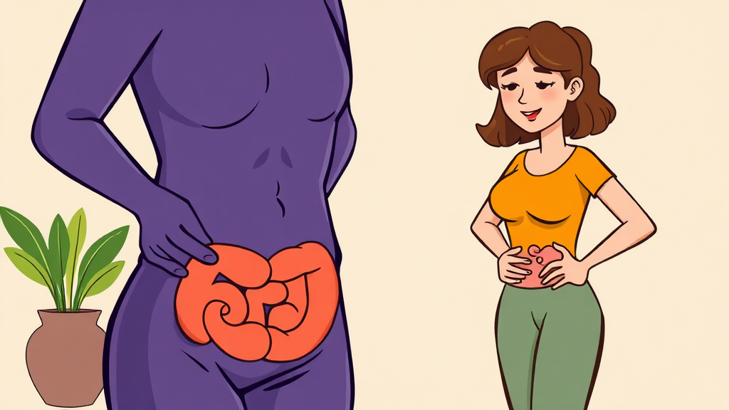 장 건강, 무엇이 문제일까? (cartoon 스타일)