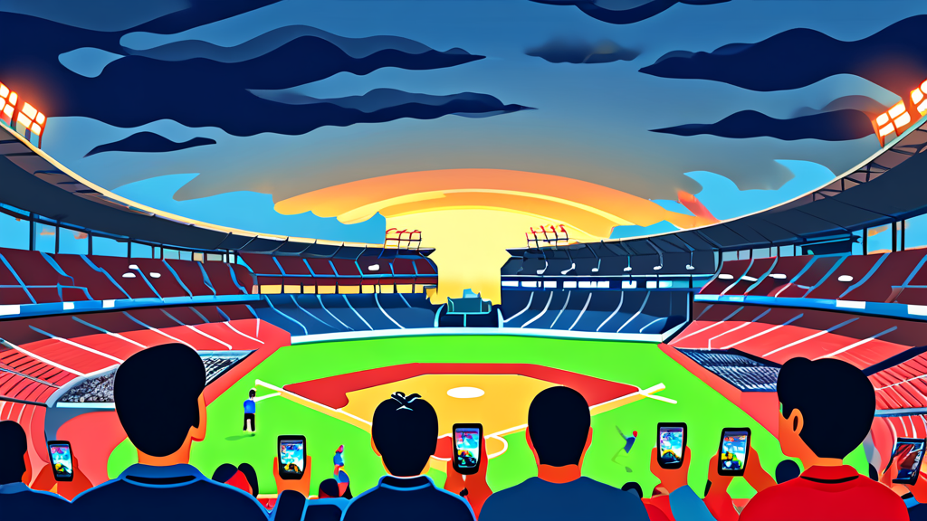 스마트폰 야구 중계, 기본부터 탄탄하게 (illustration 스타일)