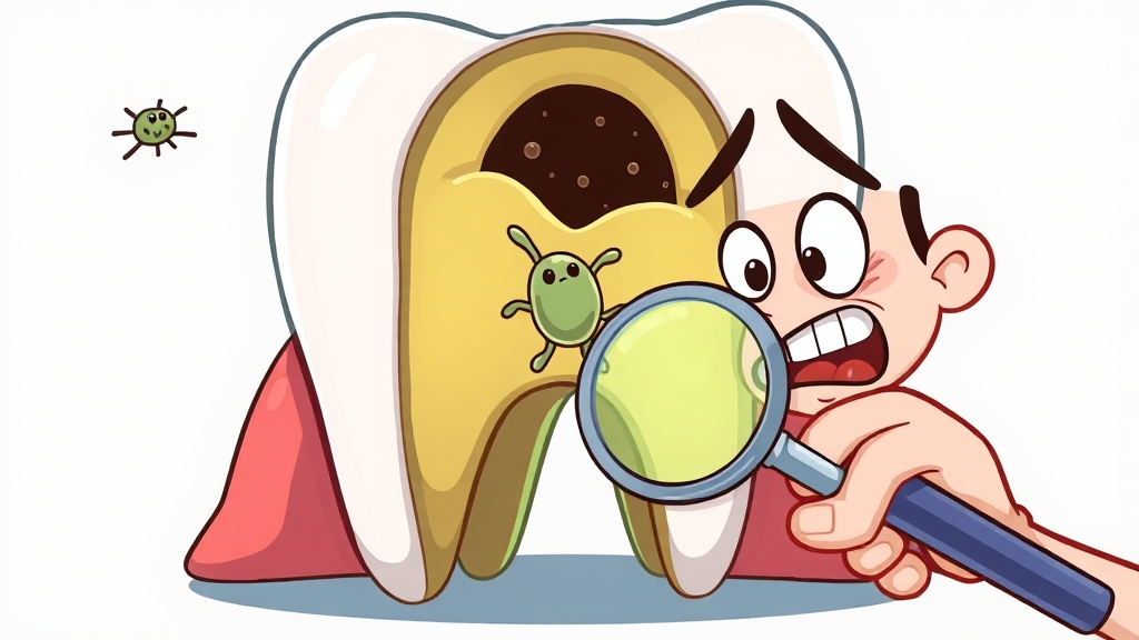 충치와 크랙의 연관성 (cartoon 스타일)