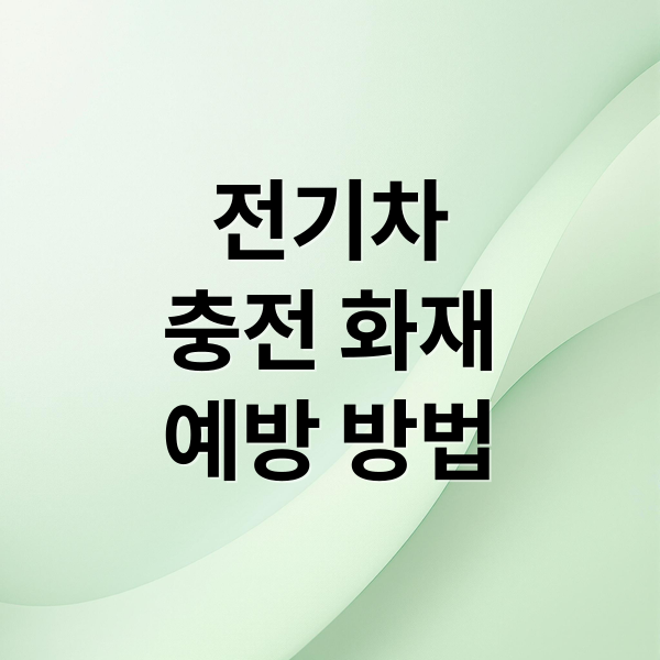 전기차
충전 화재
예방 방법 (전기차 충전 14분 화재)