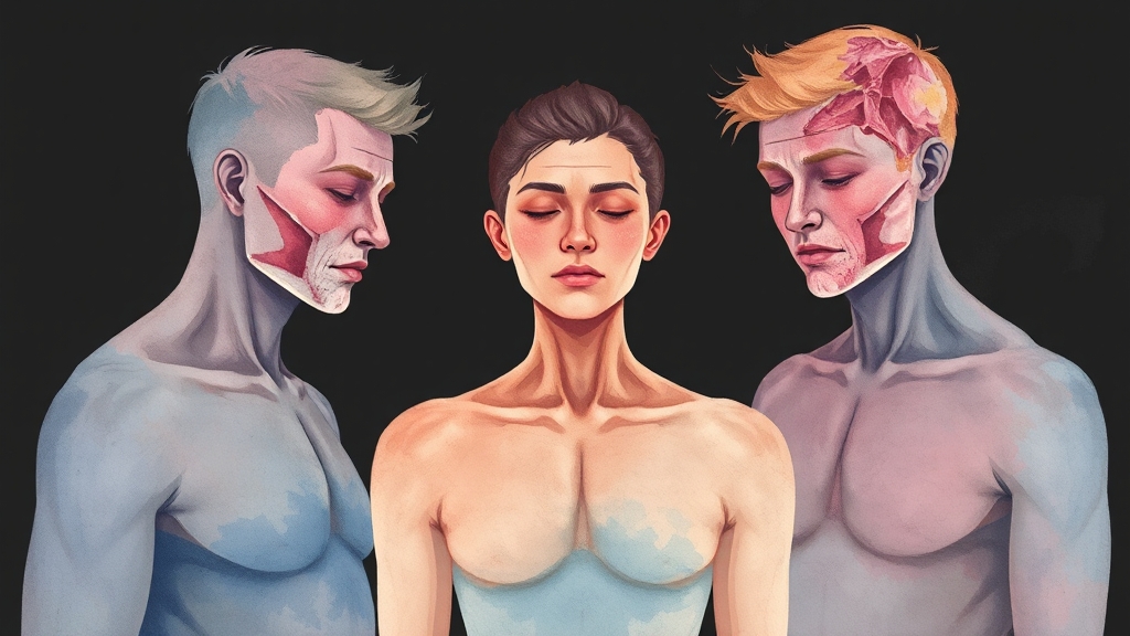 류신 부족 시 나타나는 증상은? (watercolor 스타일)