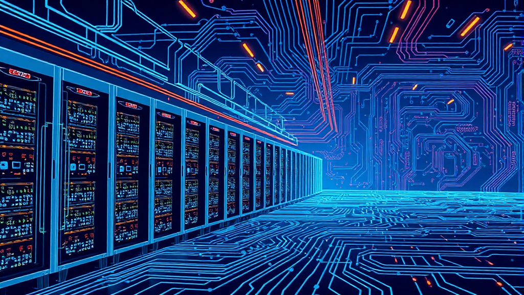 AI 시대, 전력반도체의 역할과 미래 전망 (illustration 스타일)