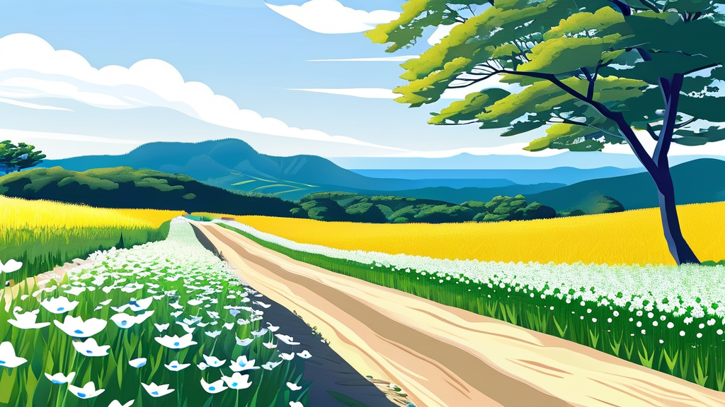 방문자를 위한 완벽 가이드: 교통, 이용 팁, 주의사항 (illustration 스타일)