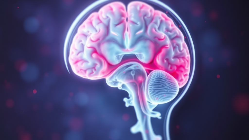 뇌경색 진단 및 검사 방법 (watercolor 스타일)