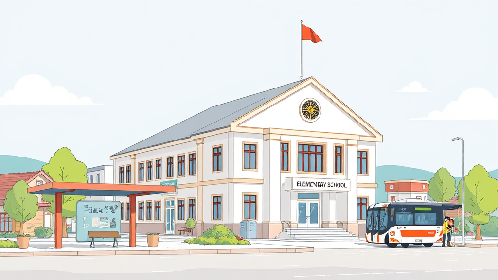 정관 신동아파밀리에 아파트 주변 환경 및 입지 분석 (illustration 스타일)