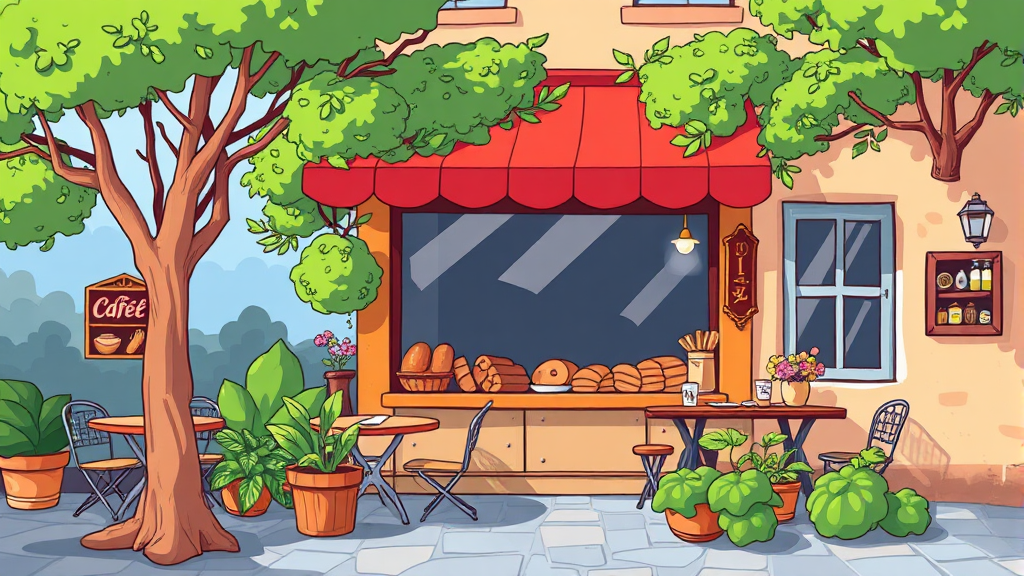 대형 베이커리 카페, 얼마나 늘었나? (cartoon 스타일)