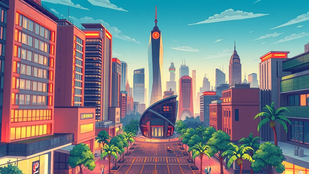 금리 변동 추이 및 시장 영향 (cartoon 스타일)