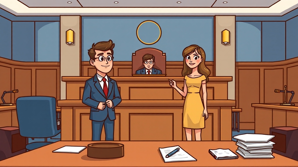 이혼, 변호사 선임이 중요! (cartoon 스타일)