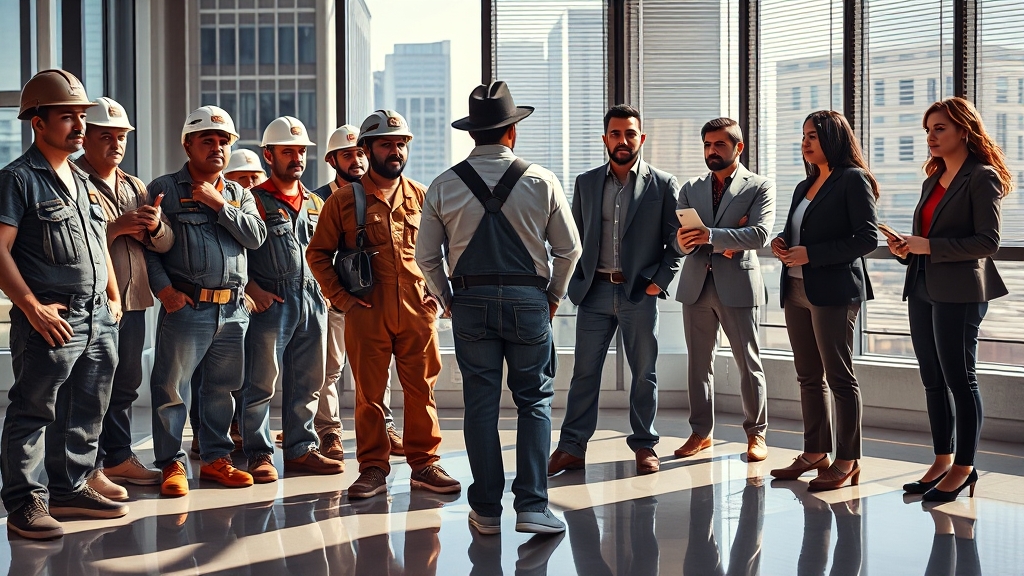 일용직 vs 프리랜서 (realistic 스타일)