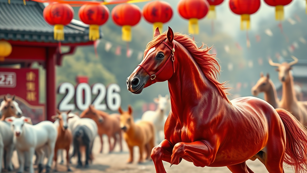 2026년 띠별 운세 (realistic 스타일)