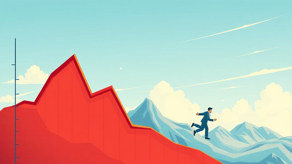 경제 및 금융 시장 동향 (illustration 스타일)