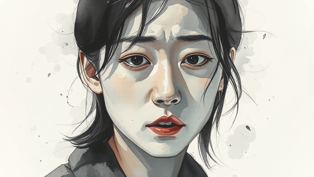 과거 불륜 소송 논란 (watercolor 스타일)