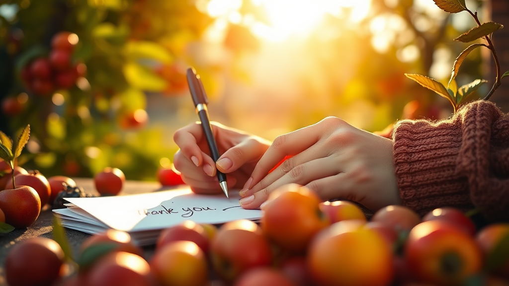 감사의 중요성과 표현 (realistic 스타일)