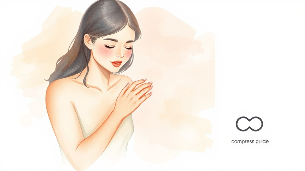 부위별 찜질 가이드, 맞춤형 케어! (watercolor 스타일)