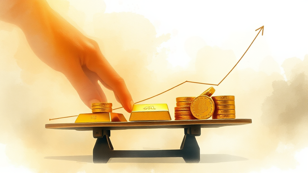 금/은 투자, 이것만은 꼭! (watercolor 스타일)